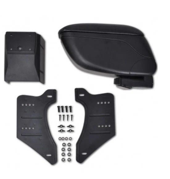 Car Armrest Console Holder Space Saving Adjustable Faux Leather Stand