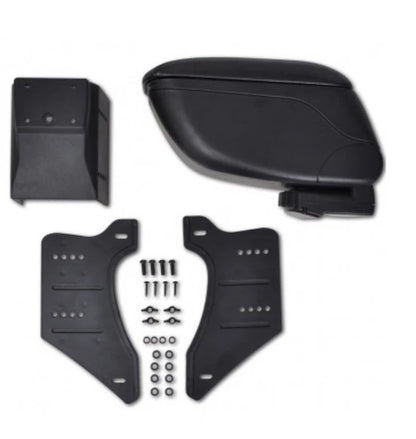 Car Armrest Console Holder Space Saving Adjustable Faux Leather Stand