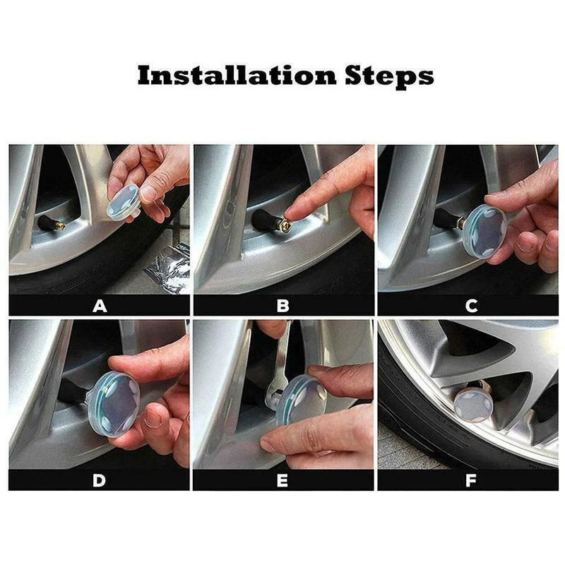 4x Solar Auto Flash LED Car Wheel Hub Tire Tyre Air Valve Cap Light Lamp 15 Mode