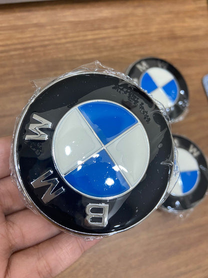 4pcs fits for BMW Emblem Logo Badge Hub Wheel Rim Center Cap 68mm
