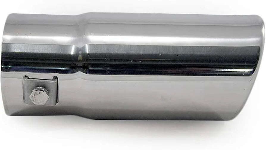 A7106 Exhaust Trim Tailpipe Universal Silencer Stainless Steel 7×7.5×15 CM Chrome AutoHobby