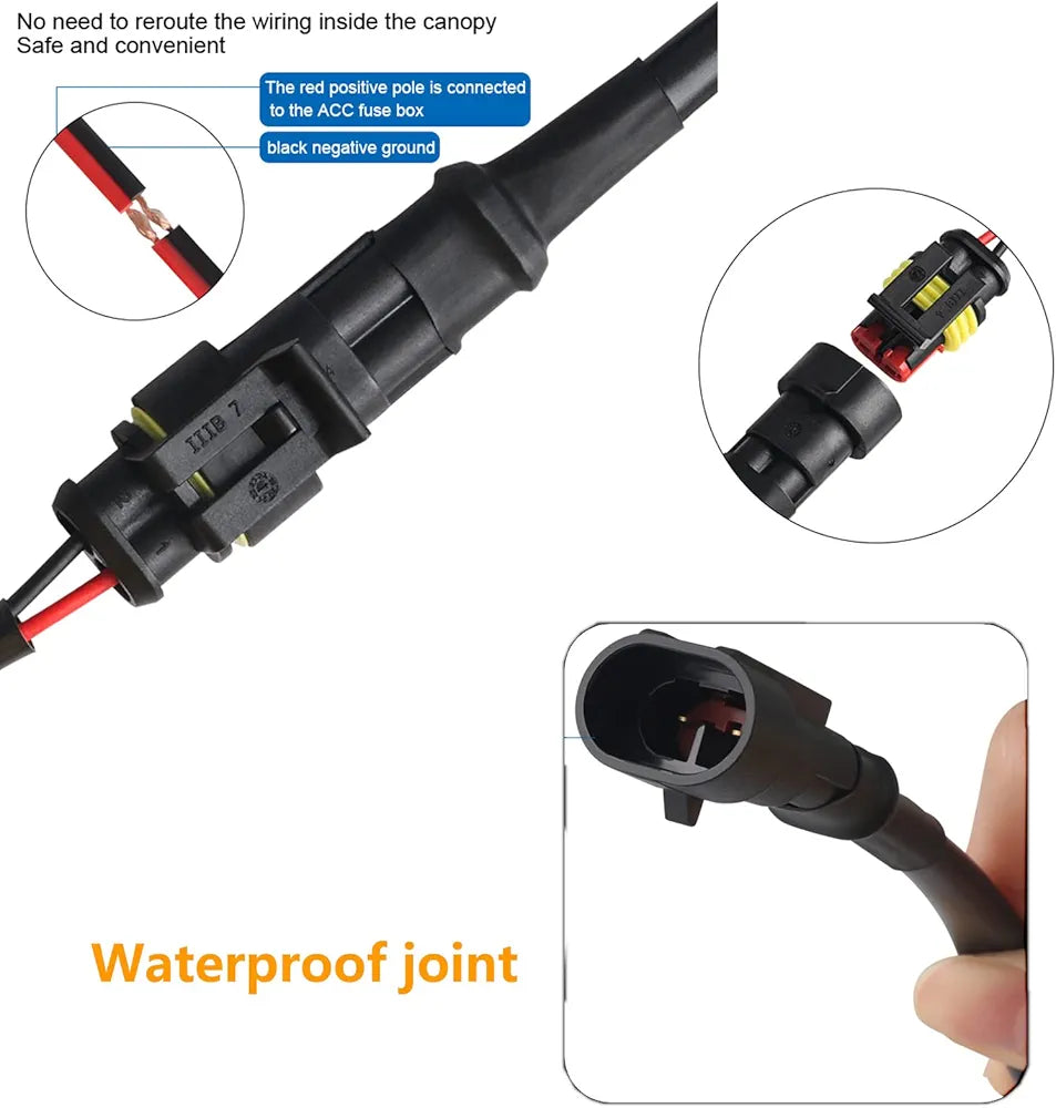 F-4 1-Drag-3 LED Grilles Light Accessories,Front Bumper Grid decorative for Off-road UTV ATV Car,Black Shell with Amber Light