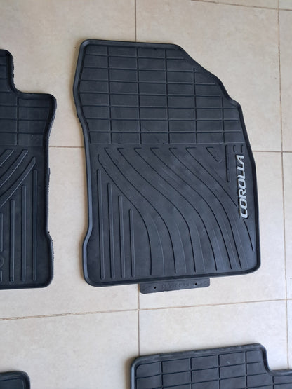 Toyota Corolla (2008–2013) Original Rubber Floor Mats Set – Full Set Heavy Duty