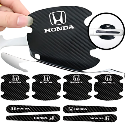 8PCS/SET Carbon Fiber Car Door Handle Protector Cover Inner Bowl Anti Scratch Sticker