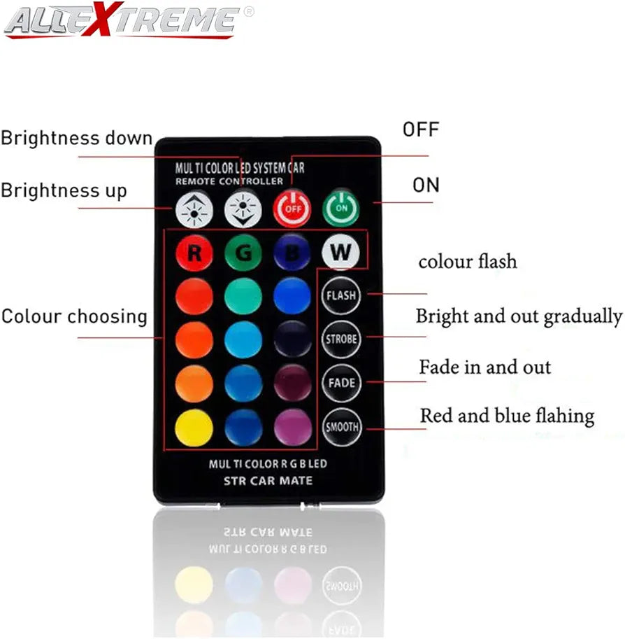 Parking Bulb with IR Remote for All Cars & Bikes (Pack of 2, Small, Multicolor)