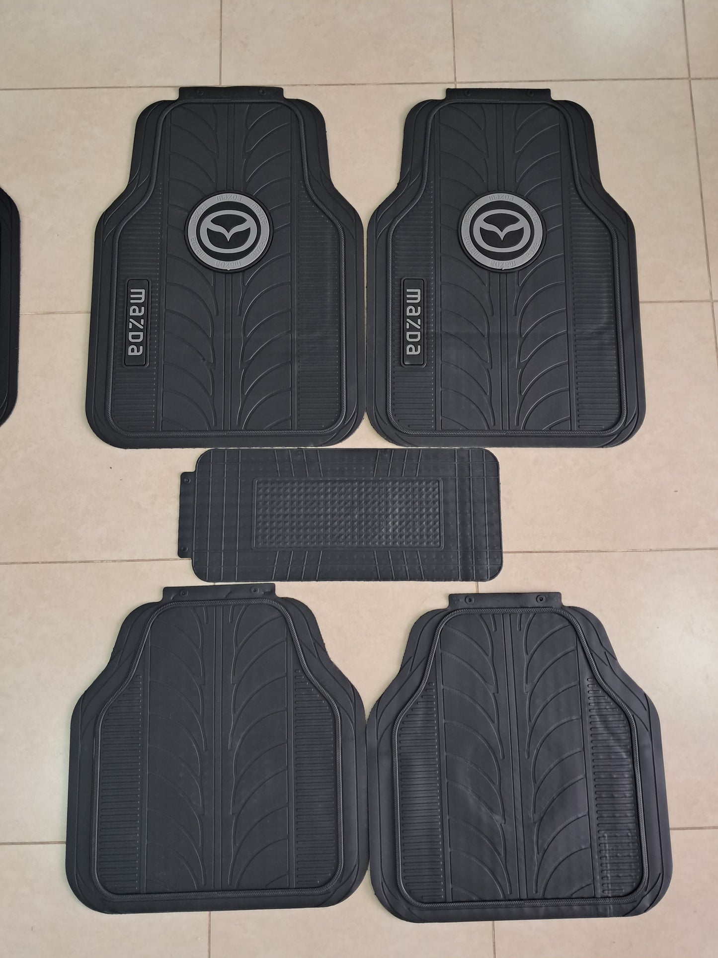 Mazda Premium Line Rubber Mats – Waterproof Anti-Slip 5 Piece Set