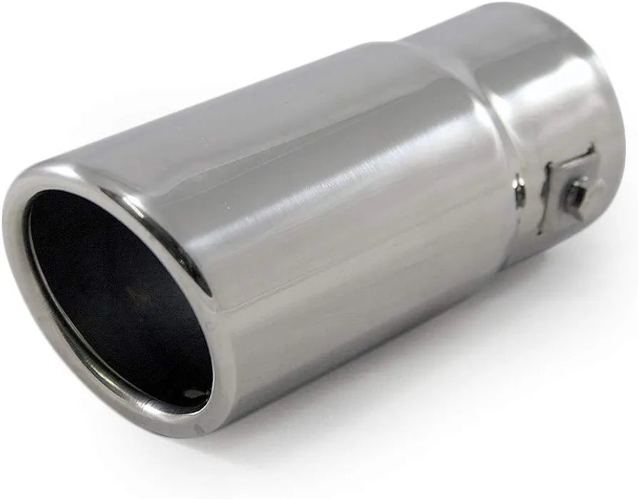 A7106 Exhaust Trim Tailpipe Universal Silencer Stainless Steel 7×7.5×15 CM Chrome AutoHobby