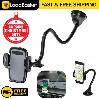 Y07 Car Phone Holder for Car Windscreen Flexible Long Arm 13" Goose-neck Mobile 29cm