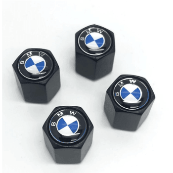 4x Hex Car Tire Wheel Air Stem Dust Valve Cap Cover + Wrench Keychain