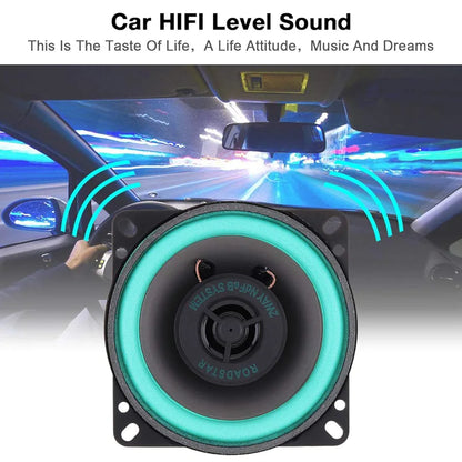 2pcs 4 Inch 100W Universal Car HiFi Coaxial Speaker Vehicle Door Auto Audio Music Stereo Full Range Frequency Loudspeaker