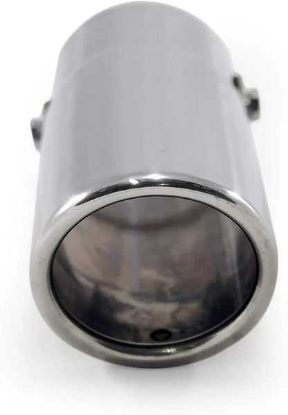 A7106 Exhaust Trim Tailpipe Universal Silencer Stainless Steel 7×7.5×15 CM Chrome AutoHobby