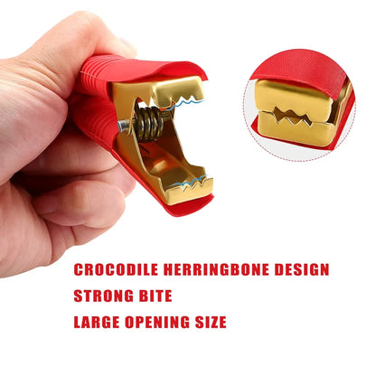 2 PCS 100A Car Battery Alligator Clips, Jump Lead Clamps, Heavy Duty Pure Copper Crocodile Clamps, for Car Auto