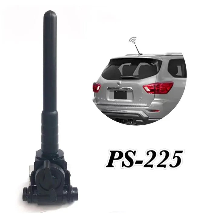 Universal Metal Silver And Black Tone Screw Fixing Car Roof Decorative Antenna Aerial