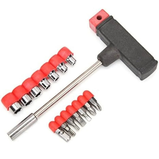 Multipurpose Screwdriver Socket Set Tool Kit Combination Magnetic Wrench for Home, Office, Car, Bike