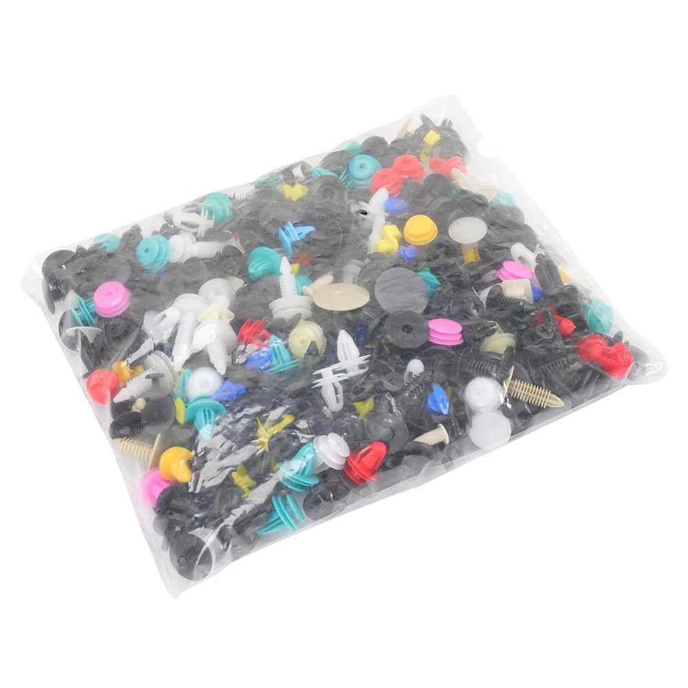 500pcs/pack Clips Car Body Push Pin Rivet Trim Moulding Fastener Screwdriver Kit
