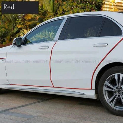 Car Red Door Protection 5 m Rubber Edge Protection for Most Models
