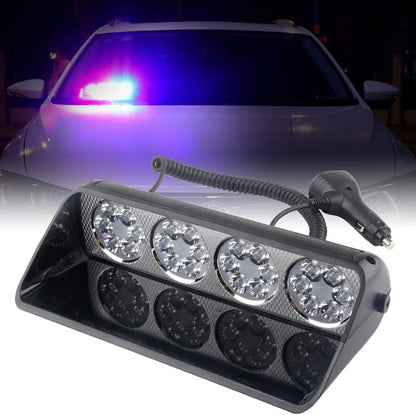 16 LED Flasher Strobe Light with Flashing Modes, Police Car Emergency Light | For Police Car | (Red Blue)