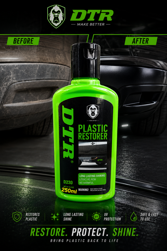 DTR Plastic Restorer – Exterior Trim & Plastic Shine Restoring Formula 250ML