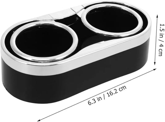 Car Dashboard Self Adhesive Dual Cup Bottle Can Holder Durable Plastic