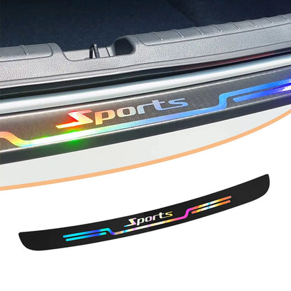 Trunk Protective Strip Anti Scratch Sticker With Car Logo