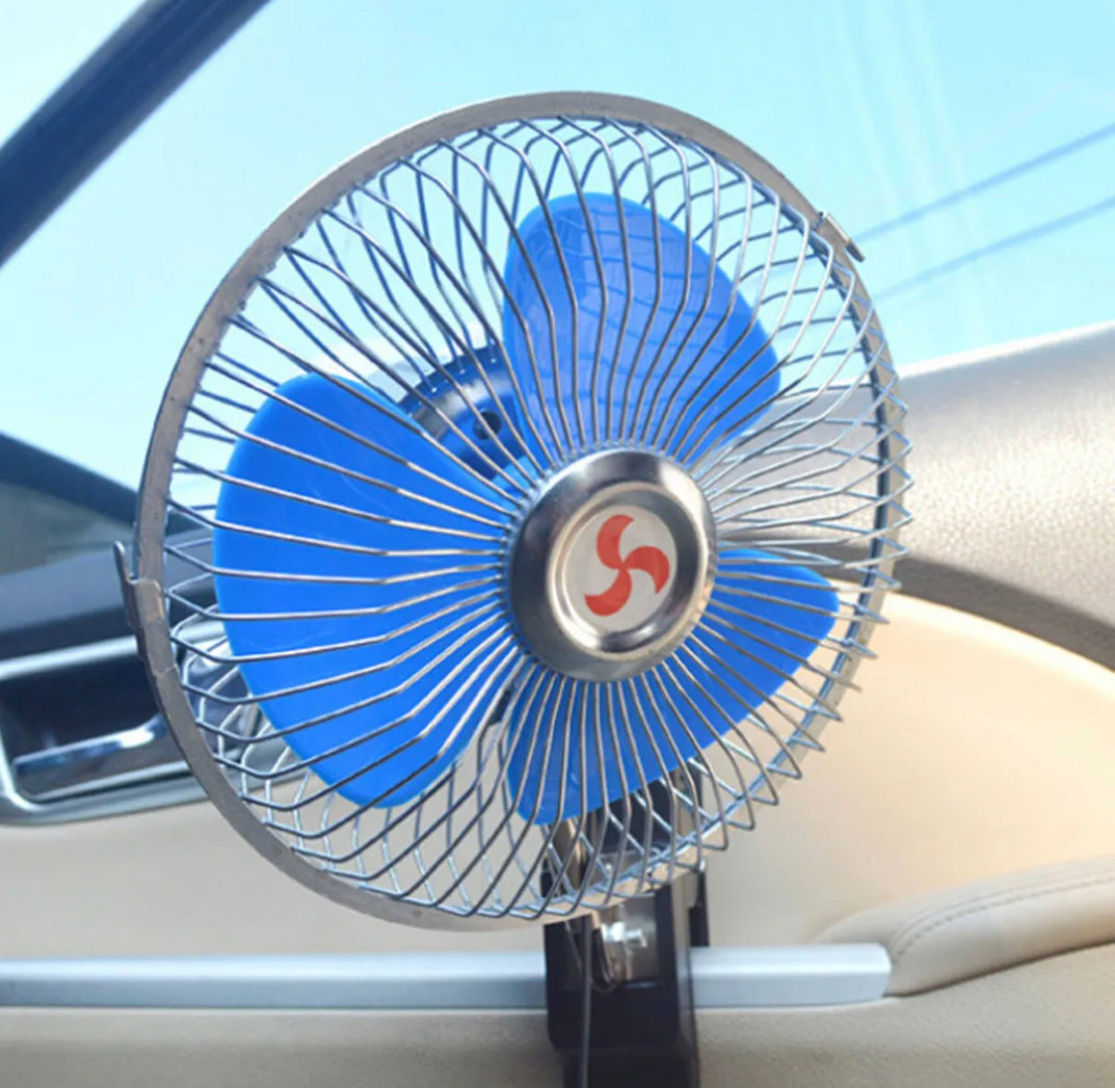 20.8 cm 8 Inch 12V Car Oscillating Fan Vehicle Auto Car Fan with Clip Cigarette Lighter Plug
