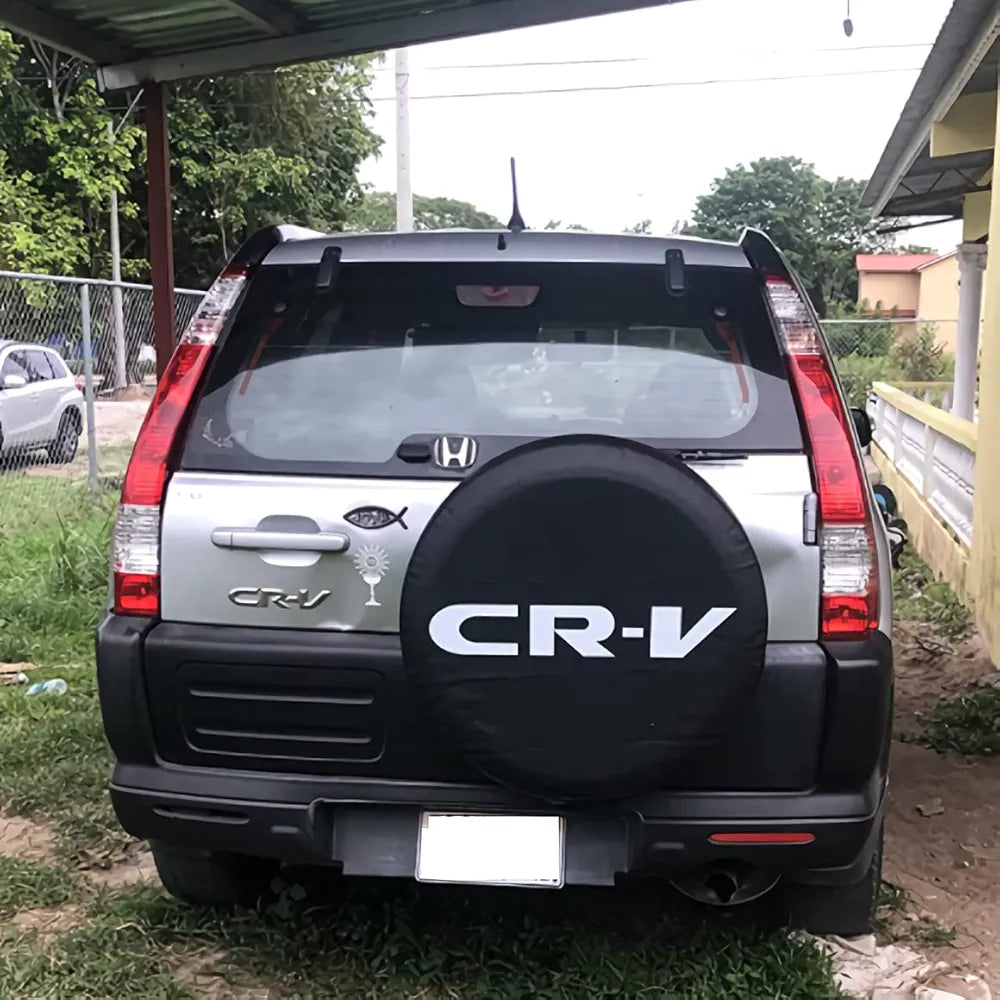 CR-V Honda Leather Spare Wheel Cover | Spare Tyre Cover | Back Tire Cover Storage Bag Waterproof Dustproof Protector (CRV)