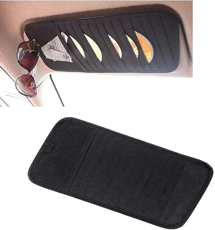 CD Case, Card Case, License, Visa and More, Multifunctional Car Organizer - Hanging on Car Sun Visa, 1 Piece