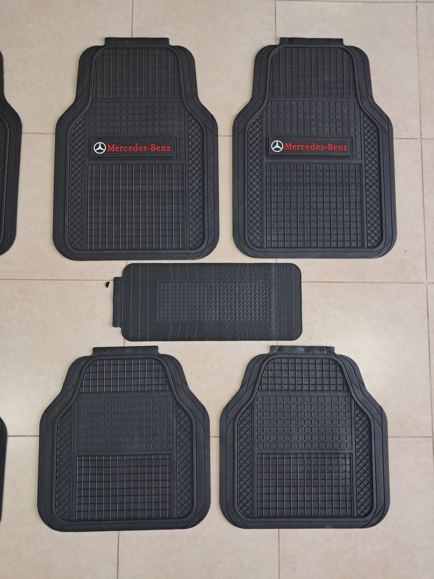 Mercedes SportLine Rubber Floor Mats – Anti-Slip All-Season 5 Piece Set