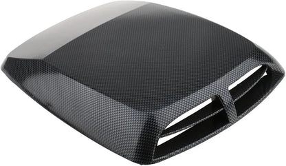 Universal Carbon Fiber Look Car Hood Vent Air Flow Intake Scoop Bonnet Cover