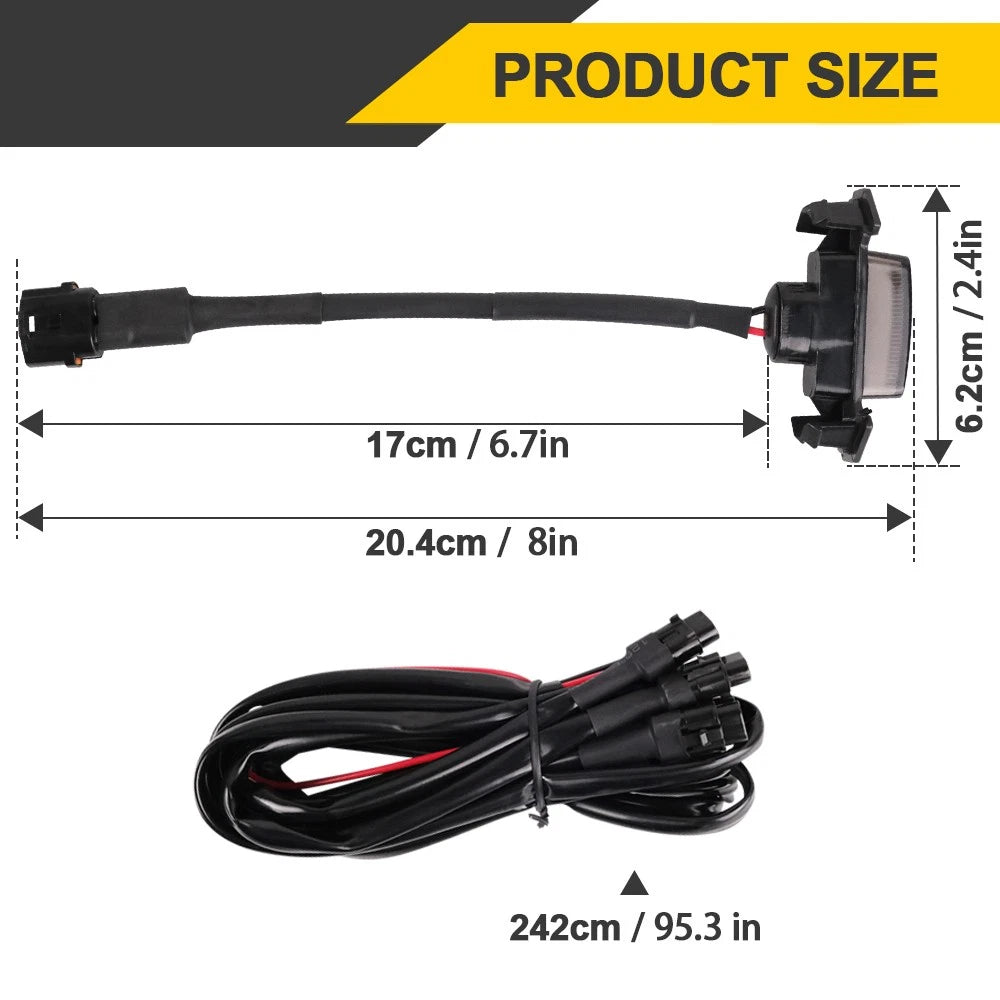 4pcs Raptor Style Amber Grille Light LED DRL For Toyota Tacoma