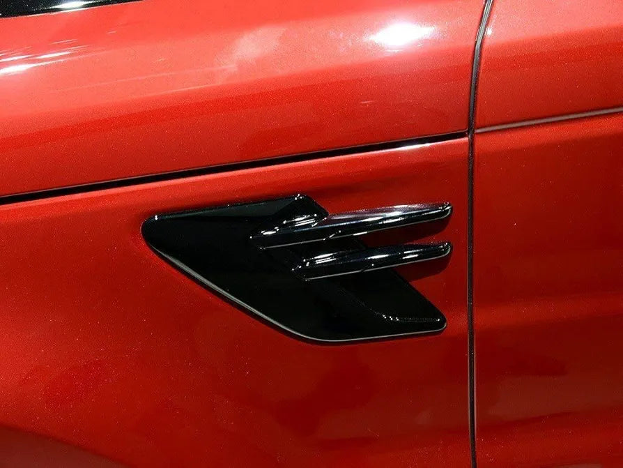 2 Pieces Side Vent Covers Fender Mesh Cover Decoration Grille Black universal for all cars