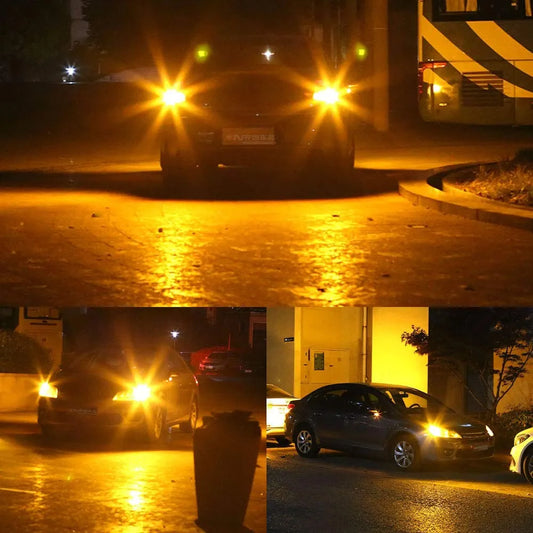 2X LED Amber Yellow Turn Signal Blinker High Power Light Bulbs
