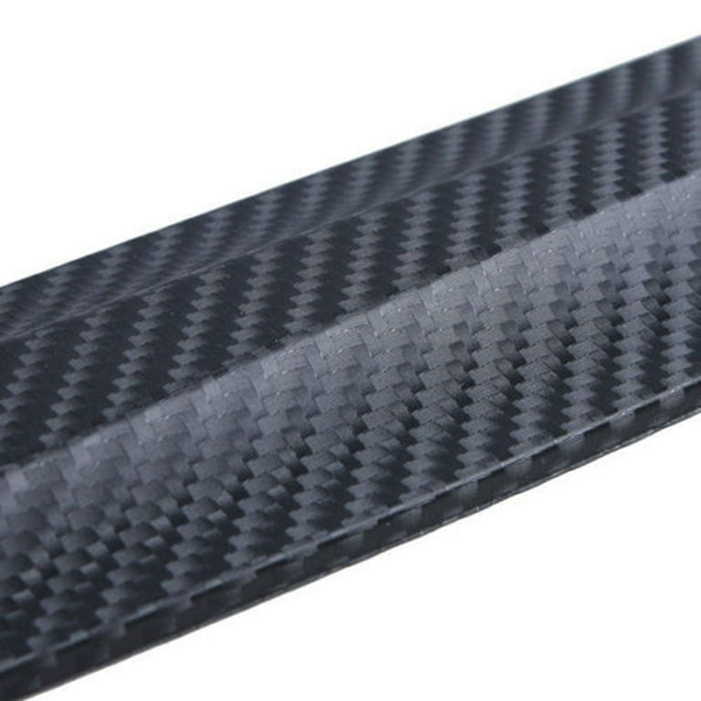 2 Pieces Car Corner Protector Sticker, Carbon Fiber Style Front and Rear Bumper Protector Corner Protector Scratch Sticker(Black)