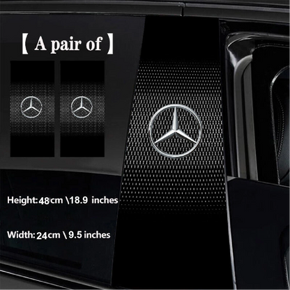 2X Car Window Center Pillar Sticker Trim B-pillar Cover Decals