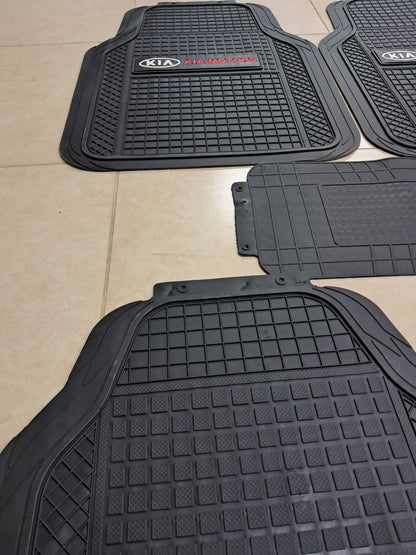 KIA SportLine Rubber Floor Mats – Anti-Slip All-Season 5 Piece Set
