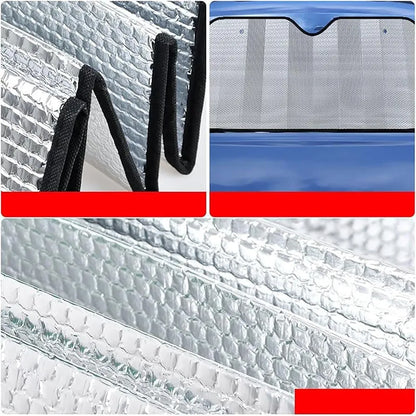 Windshield Sun Shade for Jaguar I-PACE 2018-2025 X590, Reflective Car Window Cover, Blocks UV Rays & Keeps Your Vehicle Cool, Foldable Auto Sun Visor -Easy to Install