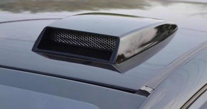 Car Deco Fake Air Vent Bonnet Hood, Universal Fit, Black, Carbon Fiber