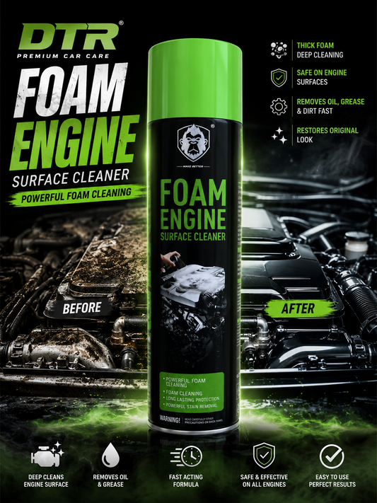 DTR Foam Engine Surface Cleaner – Powerful Engine Degreaser Spray