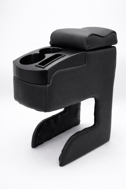 34×34×14 cm armrest with storage compartment and two cup holders, universal car center console storage box multifunctional plastic bracket armrest box for cars, vans, SUVs