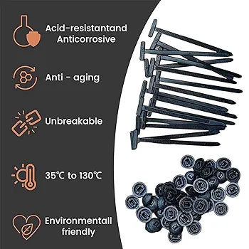 Nylon Cable Ties, Self-Locking Cable Tie Retainer, Push Mount Zip Ties,Bumper Holders For Cars, Zip Tie Lock Wire Holder For Maintenance Automotive Engine Bay Wire Harness Restraint Tie