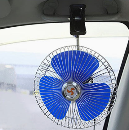 20.8 cm 8 Inch 12V Car Oscillating Fan Vehicle Auto Car Fan with Clip Cigarette Lighter Plug