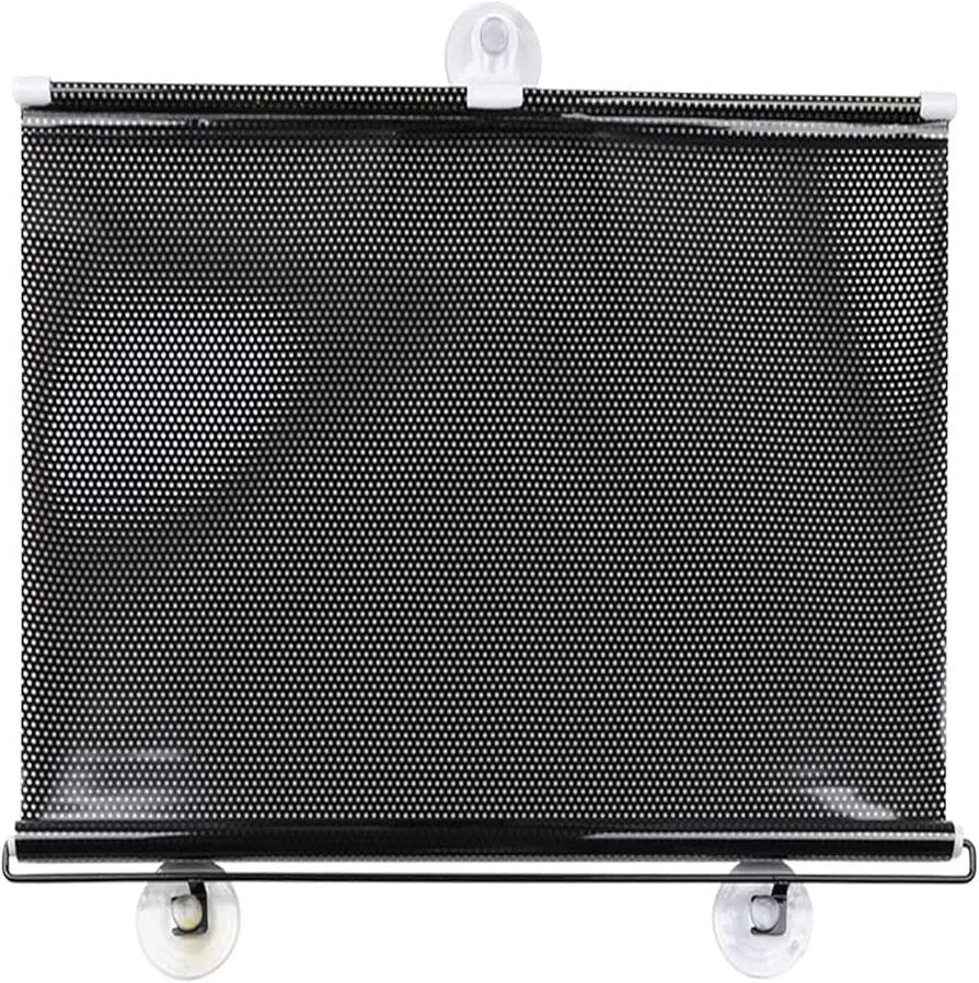 Blind Sun Visor PVC Black 58x125cm Cover Sunshade Retractable Useful
