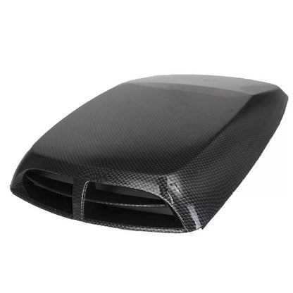 Universal Carbon Fiber Look Car Hood Vent Air Flow Intake Scoop Bonnet Cover