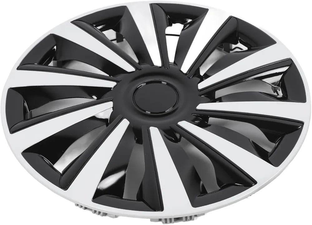 4pcs 15 Inch Wheel Cover Hub Cap, Universal Fit for Steel Wheels with ABS Material Design Fits Most Cars Trucks SUVs