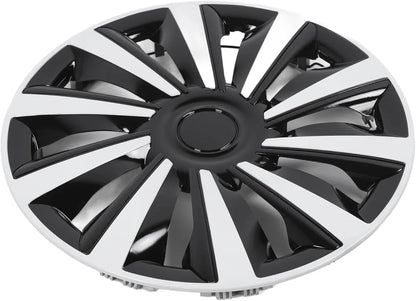 4pcs 15 Inch Wheel Cover Hub Cap, Universal Fit for Steel Wheels with ABS Material Design Fits Most Cars Trucks SUVs