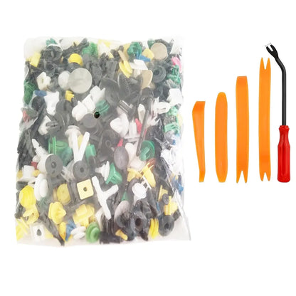 1000 Pieces Car Fixing Clip Plastic Rivet Clips with Disassembly Tool Assorted Fixing Rivets Universal Nylon Car Trim Clip for Bodywork, Door, Panel, Bumper